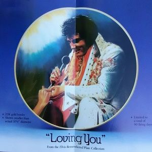 The King Elvis Presley rememberd plate